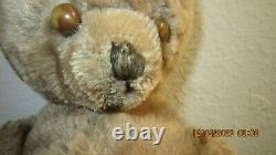 Antique/ Vintage Jointed Hump Back Mohair Teddy Bear 16 1930s/ 40s