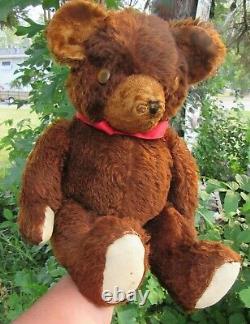 Antique Vintage Mohair Teddy Bear Googly Moving Eyes Knickerbocker Gund 22