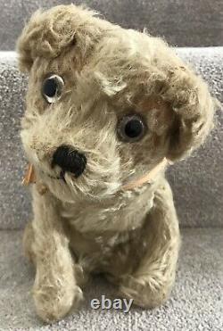 Antique Vintage Steiff Molly Mohair Dog Soft Toy Teddy Bear Friend Germany 1930s