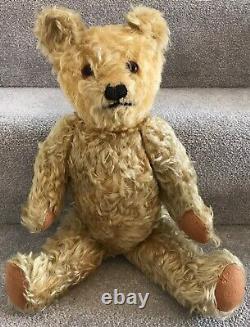 Antique Vintage Tufty Jason Toys Golden Mohair Jointed Teddy Bear British