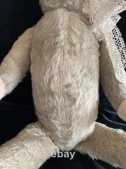 Antique mohair jointed humpback teddy bear 22