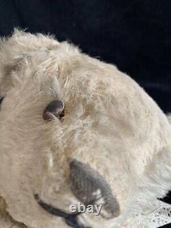 Antique mohair jointed humpback teddy bear 22