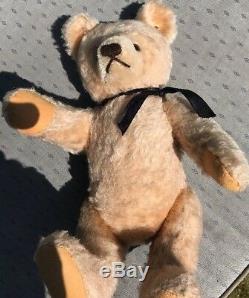 Antique steiff Working Growler jointed Champagne mohair collectors teddy bear