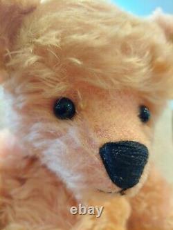 Artist Bear Collectable Pink Blush Mohair Teddy Plush Jointed 15 Beautiful