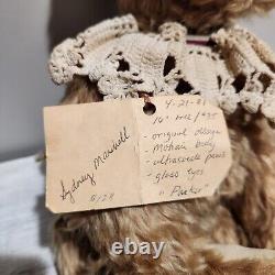 BINKY BEARS Sydney Marshall Mohair Teddy Bear PARKER Artist Signed Vintage RARE