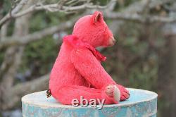 Beautiful Dany Baeren Antique Style Red Mohair Teddy Bear 2008 With Tag