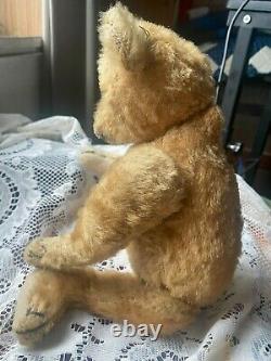 Believe Vintage Steiff 12 Mohair Straw Filled Teddy Bear no Button no reserve