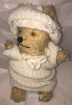 Bitty Bear Antique Teddy Bear 7 inches tall, old gold mohair, fully jointed
