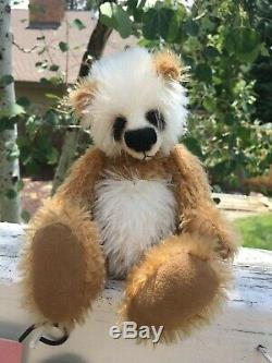CLOVER Artist Teddy Bears Panda Mohair JANET CHANGFOOT Airbrushed Vintage OOAK 8