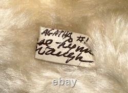 Carol Lynn Rossel Waugh Jointed Teddy Bear 1989 Agatha #1 ONE OF A KIND