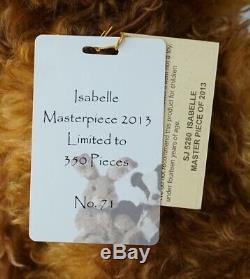 Charlie Bears Isabelle Lee Masterpiece 2013 Mohair Jointed Teddy Bear