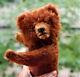 Charming 12 JOPI Josef Pitrmann redbrown mohair teddy bear 1930's