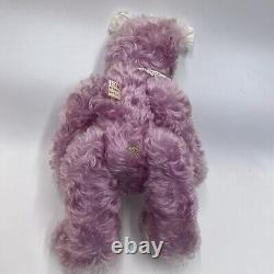 DURBEARS COLLECTABLE SUSAN DURBAS Lavender Mohair TEDDY BEAR PLUSH 9L