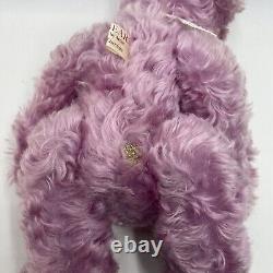 DURBEARS COLLECTABLE SUSAN DURBAS Lavender Mohair TEDDY BEAR PLUSH 9L