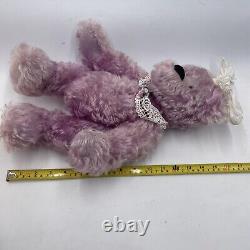 DURBEARS COLLECTABLE SUSAN DURBAS Lavender Mohair TEDDY BEAR PLUSH 9L