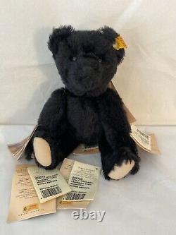 EXTREMELY RARE Retired Steiff Magnetic Click-A-Bear Black Mohair Teddy Bear