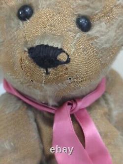 Early 1900's Cone Nose Mohair Teddy Bear Fair Condition Steiff SHOE BUTTON