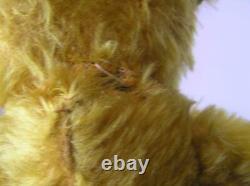 Early 1940's American Teddy Bear Gold Lush Mohair 15 tall jointed Charming