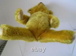 Early 1940's American Teddy Bear Gold Lush Mohair 15 tall jointed Charming