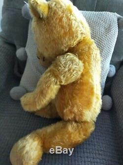 Early Chiltern Hugmee Teddy Bear Mohair 1930s 26 Inch stunning condition