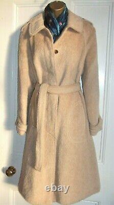 Exceptional Teddy Bear Coat 14 16 Camel 100% Mohair tie belt makes fit and flare