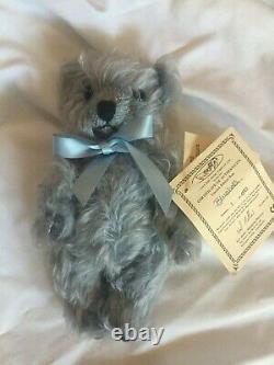Exclusive DEANS Great Britain Blue Mohair Teddy Bear No1 of LE Bluebell 80s +COA
