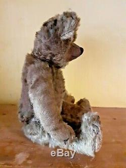 FABULOUS 17 VINTAGE ANTIQUE 1920's CHAD VALLEY BROWN MOHAIR TEDDY BEAR SOFT TOY