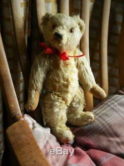 FARNELL VINTAGE 1930s 16 GOLDEN CURLY MOHAIR TEDDY BEAR FULLY JOINTED
