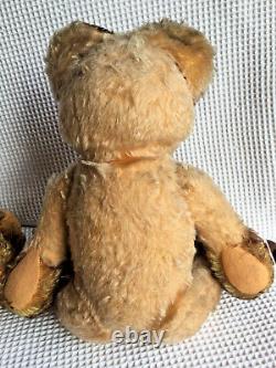 Fechter Antique Teddy Bear lot Old 13.8'' Growler Tipped Mohair Open Mouth Rare