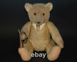 GBN Gebrüder Bing Nbg. Großer 65 cm Teddy mit blonden Mohair 20er Jahre