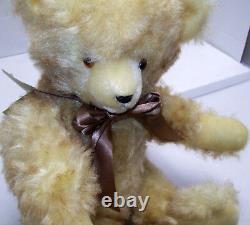 GRISLY TEDDY BEAR Original Replica of 1955 MOHAIR JOINTED GROWLER 16 LE #11 NOS