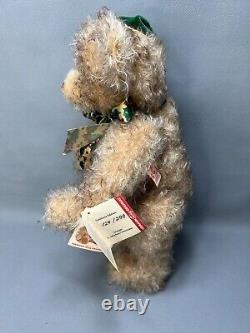 German Hermann Christmas Teddy Bear Mohair Jointed Toy Limited Edition Box Paper
