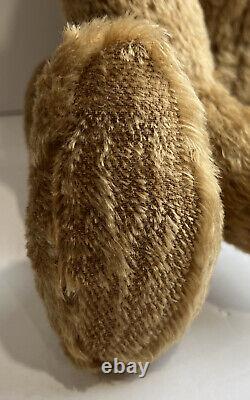 German Mohair Humped Back Tan Teddy Bear Jointed 24 Inches