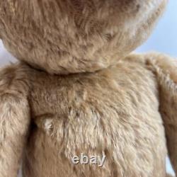 German Mohair Humped Back Tan Teddy Bear Jointed 24 Inches