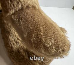 German Mohair Humped Back Tan Teddy Bear Jointed 24 Inches