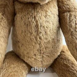 German Mohair Humped Back Tan Teddy Bear Jointed 24 Inches