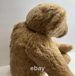 German Mohair Humped Back Tan Teddy Bear Jointed 24 Inches