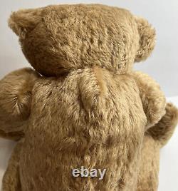 German Mohair Humped Back Tan Teddy Bear Jointed 24 Inches