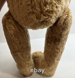 German Mohair Humped Back Tan Teddy Bear Jointed 24 Inches