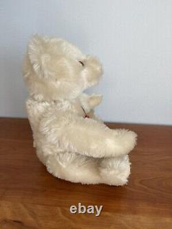 Germany Hermann Mohair Very Large White Teddy Bear New withtags Mint Collectible