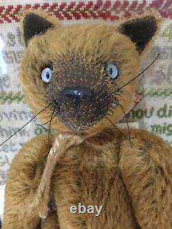Gertie Wiggins Artist Designed Mohair Teddy Bear/Cat One Of 1 MINT