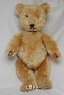 Gorgeous 22 1950's Golden Mohair Chiltern Hugmee Teddy Good Condition Few Flaws