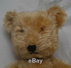 Gorgeous 22 1950's Golden Mohair Chiltern Hugmee Teddy Good Condition Few Flaws