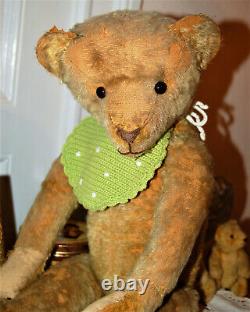 Gorgeous 25 Blond Mohair Humpback Bing Teddy Bear From 1920