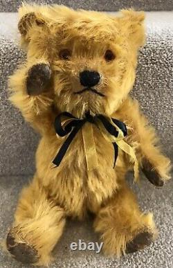 Gorgeous Antique Vintage Chiltern Hugmee Mohair Jointed Teddy Bear British