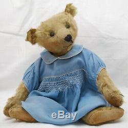 Gorgeous Played With 1900's 21 Antique Mohair Steiff Teddy Bear No Button