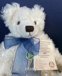 HERMANN Teddy Bear with Swan Neuschwanstein Castle Limited Ed. 351/500