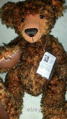 HUGE Artist OOAK Mohair Teddy Bear by Christine Of Cowslip Bears 1 of 1 50cm