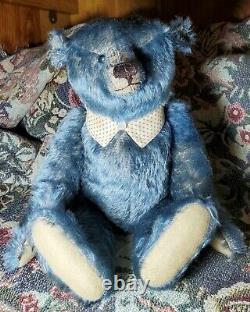 HUMPHREY, Antique Hand Made Teddy Bear by PAT MURPHY, Mohair, Original Hang Tag