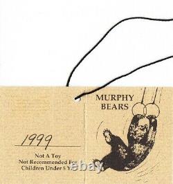 HUMPHREY, Antique Hand Made Teddy Bear by PAT MURPHY, Mohair, Original Hang Tag